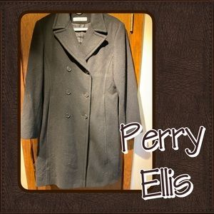 Perry Ellis Wool Peacoat